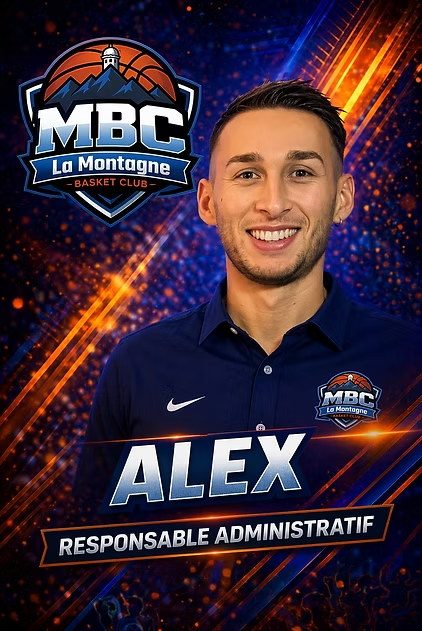 Alexandre, Responsable Administratif du MBC La Montagne Basket Club